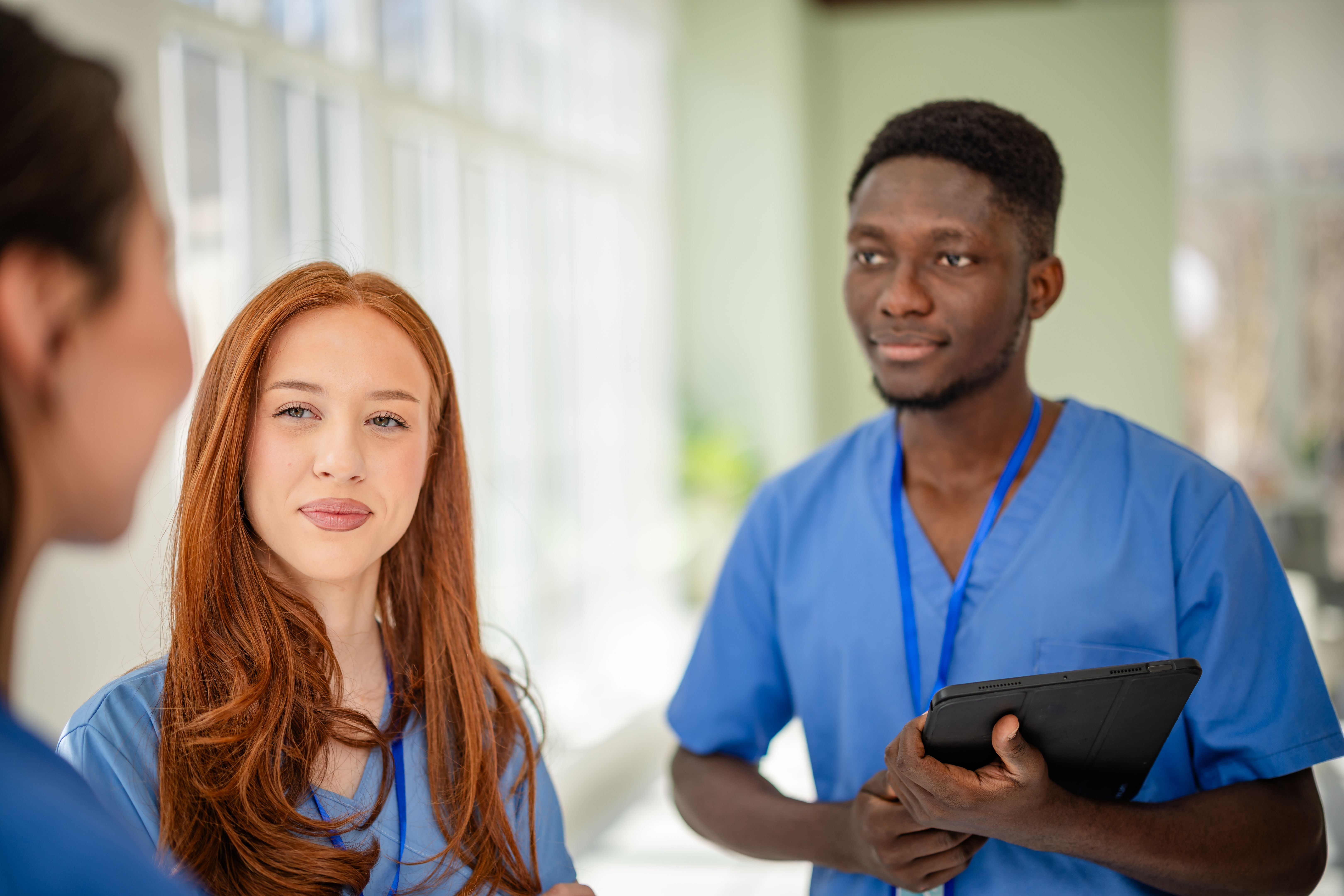 Healthcare professionals collaborating